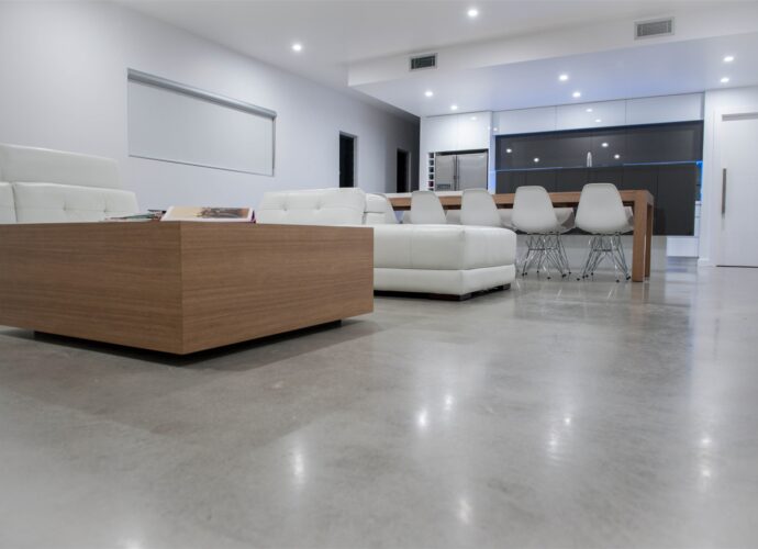 Polished concrete floor London